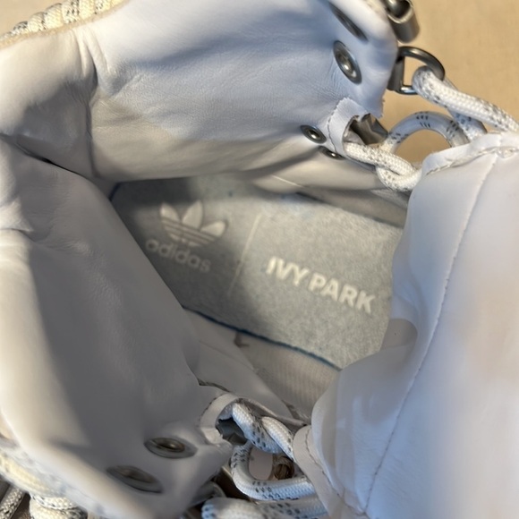 Adidas Womens Ivy Park Super Sleek GX2782 White Lace Up Ankle Combat Boot S 6 - Picture 8 of 12